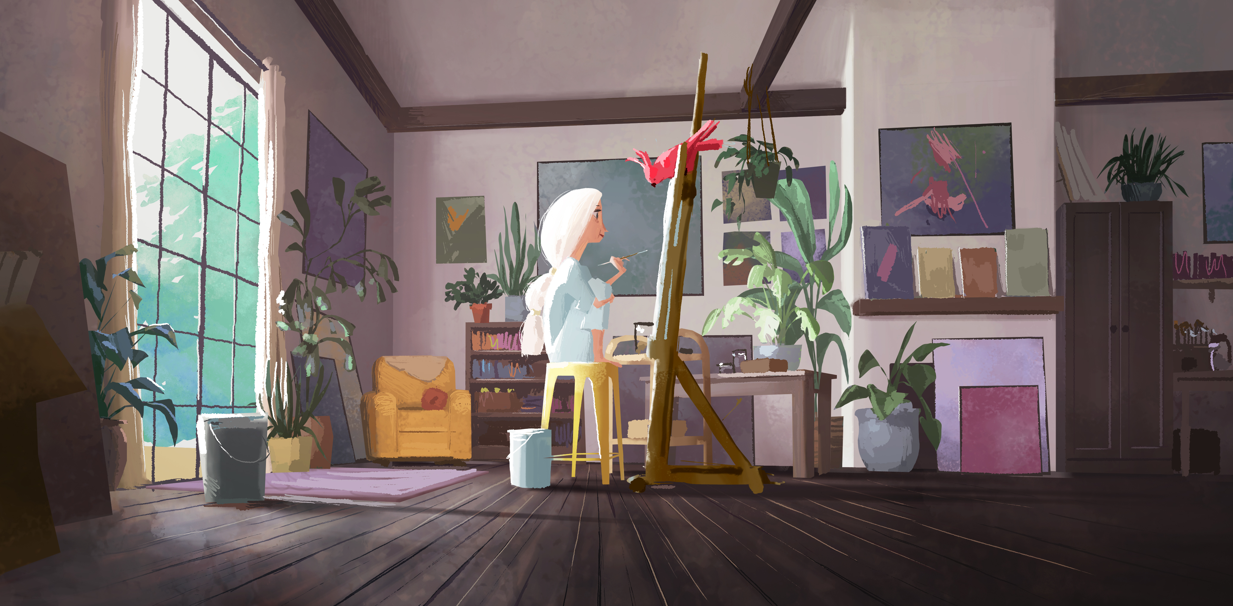 Quigley Painting Scene